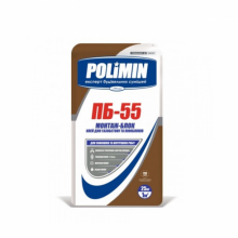 Клей для газобетона и пеноблоков Монтаж-Блок ПБ-55 POLIMIN 25 кг